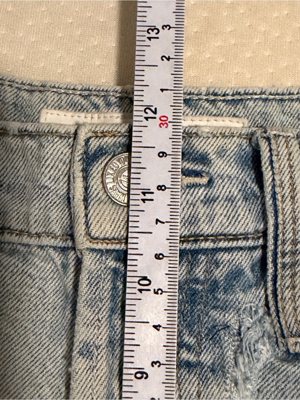 Mother Denim "Rambler Ankle Fray" Jeans Sz 25 High-Waist, Raw Hem, Two-Tone - Picture 13 of 16